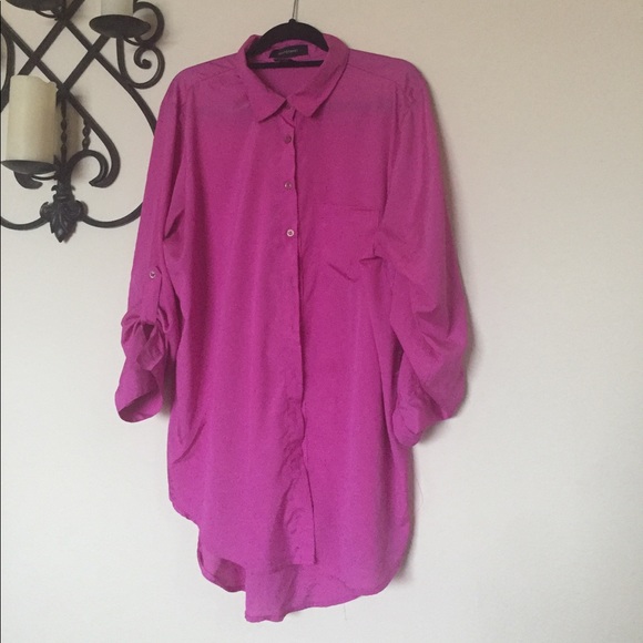 Ashley Stewart Tops - Ashley Stewart Button Down Rill Tab Tunic 14/16